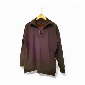 Athleta Women’s  Black Zip-Up Sweater Size Medium